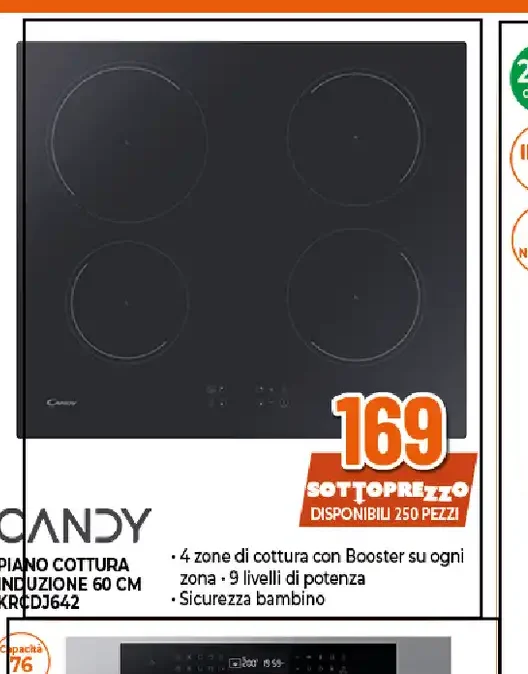 Piano cottura a induzione 60 cm