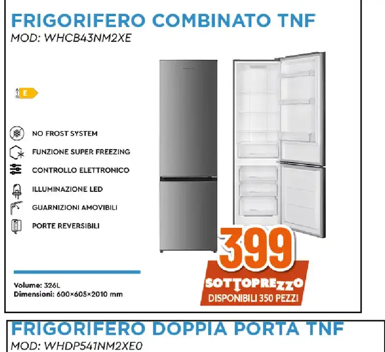 Frigorifero combinato TNF