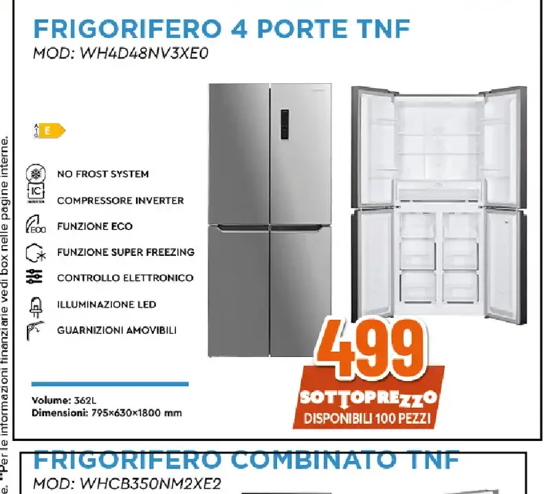 Frigorifero 4 porte TNF