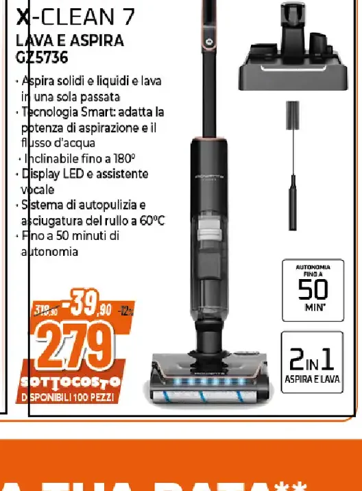 X-Clean 7 aspirapolvere lavapavimenti