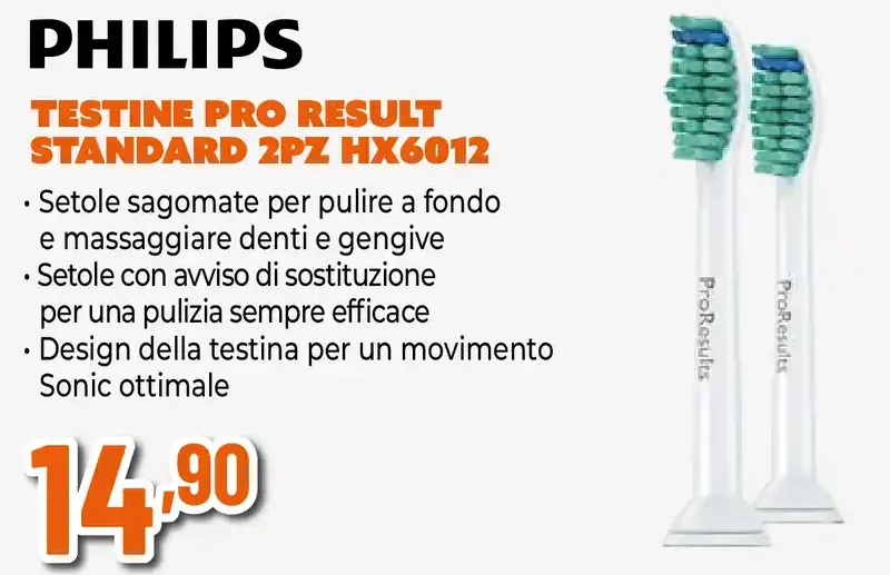 Philips ProResults Standard HX6012 testine di ricambio