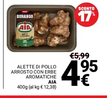 Alette di pollo arrosto con erbe aromatiche