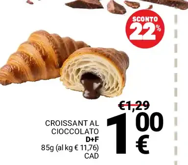 Croissant al cioccolato