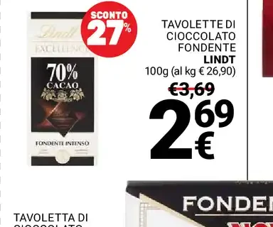 Tavoletta di cioccolato fondente