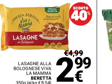Lasagne alla bolognese Via La Mamma