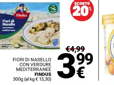 Fiori di nasello con verdure mediterranee Findus