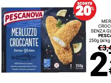 Merluzzo croccante senza glutine Pescanova