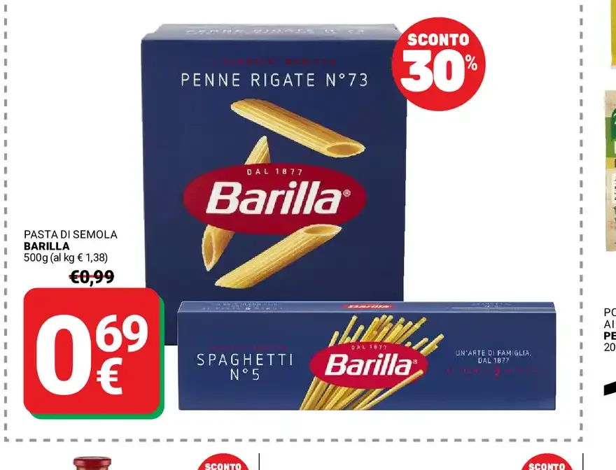 Pasta di semola Barilla