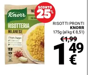 Risotti pronti Knorr