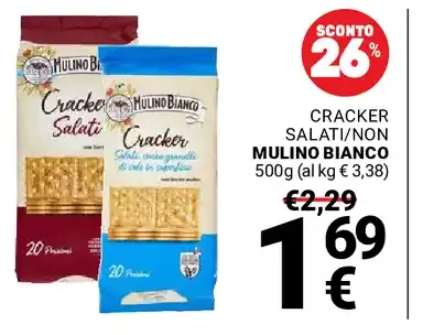 Cracker salati/non salati Mulino Bianco