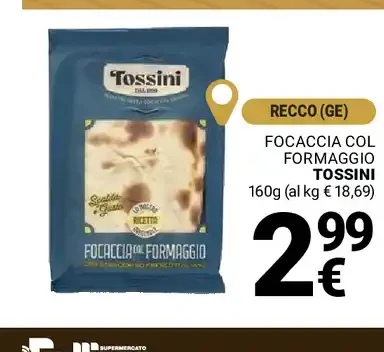 Focaccia col formaggio Tossini
