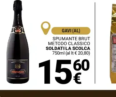 Spumante brut metodo classico Soldati La Scolca