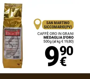 Caffè oro in grani Medaglia d'Oro