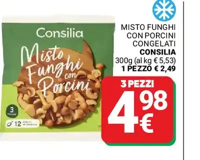 Misto funghi con porcini congelati Consilia