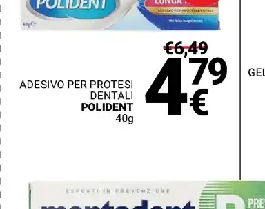 Adesivo per protesi dentali Polident