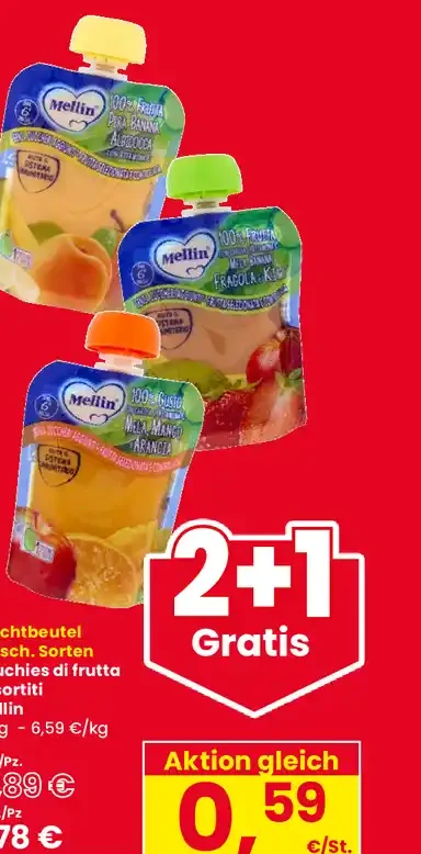 Purea di frutta Mellin