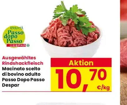 Macinato scelto di bovino adulto