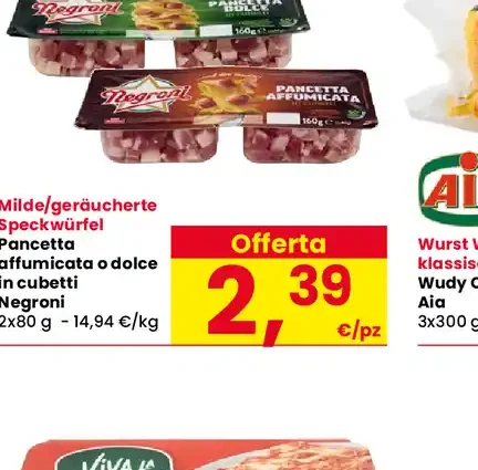 Pancetta affumicata a cubetti Negroni