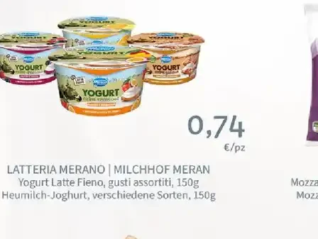Yogurt latte fieno