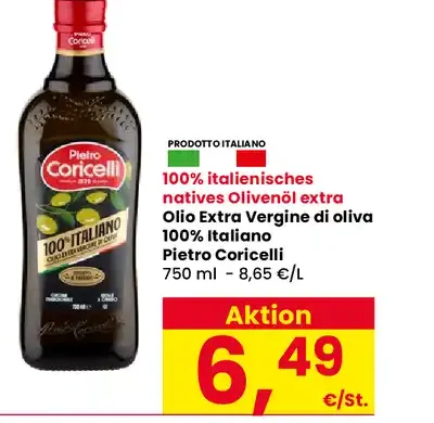 Olio extravergine di oliva italiano Pietro Coricelli