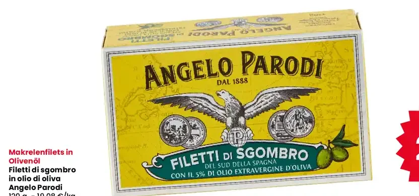 Filetti di sgombro in olio di oliva Angelo Parodi