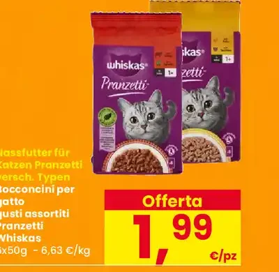 Bocconcini per gatto gusti assortiti Whiskas