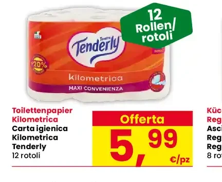 Carta igienica Tenderly Kilometrica