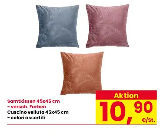 Cuscino velluto