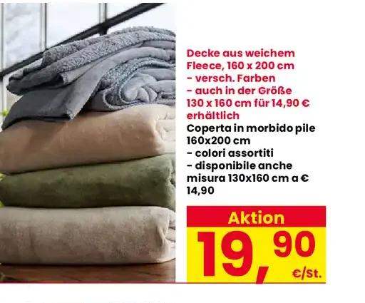 Coperta in morbido pile