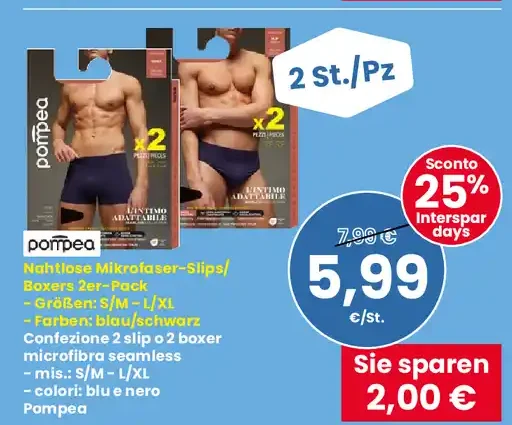 Boxer in microfibra