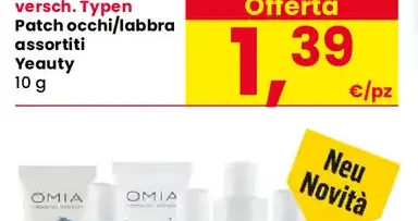 Patch occhi/labbra assortiti