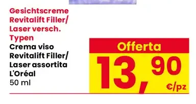 Crema viso Revitalift Filler/Laser assortita