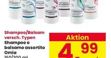 Shampoo o balsamo assortito Omia