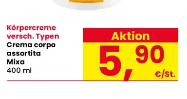 Crema corpo assortita