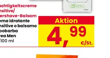 Crema idratante Sensitive o balsamo dopobarba