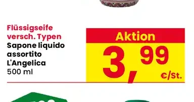 Sapone liquido assortito L'Angelica