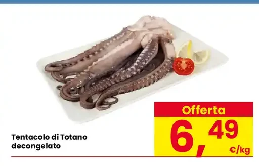 Tentacolo di totano decongelato