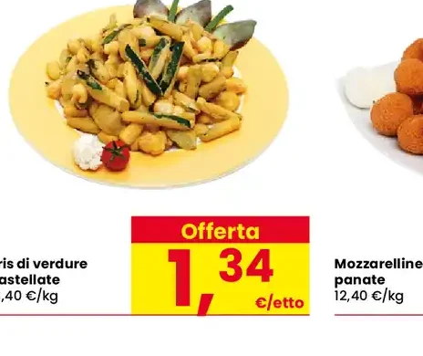 Tris di verdure pastellate