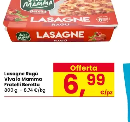 Lasagne Ragù Viva la Mamma Fratelli Beretta