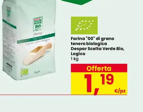 Farina 00 di grano tenero biologica Despar Scelta Verde Bio Logico