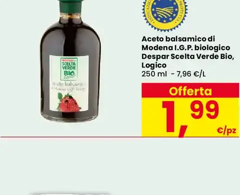 Aceto balsamico di Modena I.G.P. biologico Despar