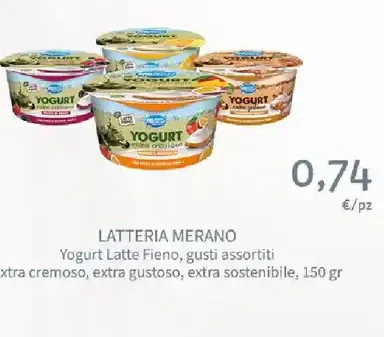 Yogurt latte fieno