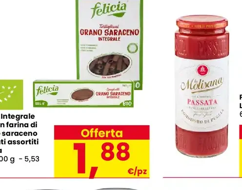 Pasta integrale bio con farina di grano saraceno Felicia