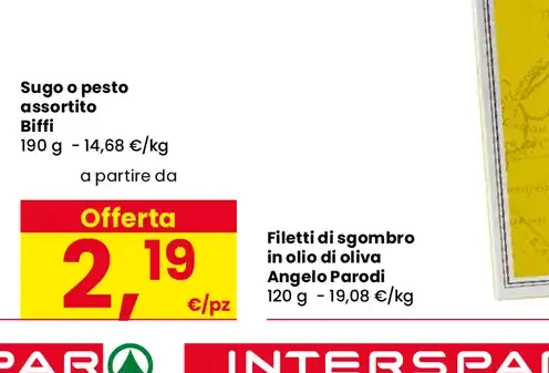 Sugo o pesto assortito Biffi