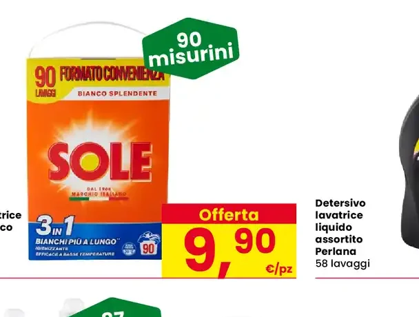 Detersivo lavatrice in polvere Sole Bianco Splendente