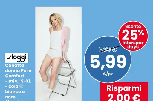Canotta donna pure comfort