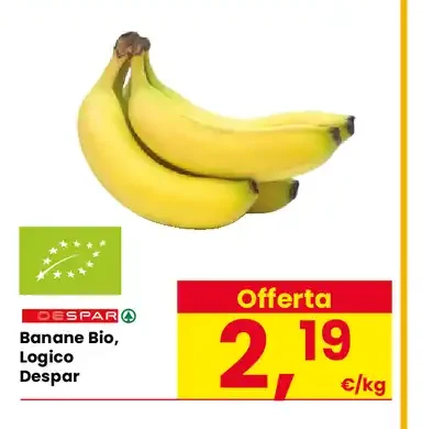 Banane biologiche Logico Despar