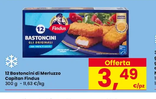 Bastoncini di merluzzo Capitan Findus