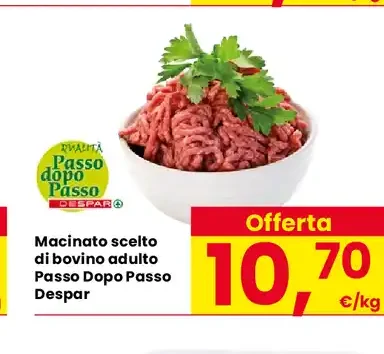 Macinato scelto di bovino adulto Passo Dopo Passo Despar
