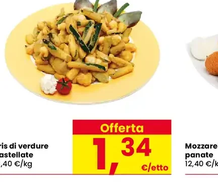 Tris di verdure pastellate